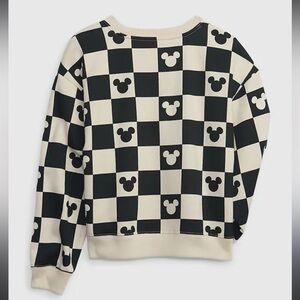 Gap X Disney | Mickey Checker Print Cropped Sweater | Kids Size 12